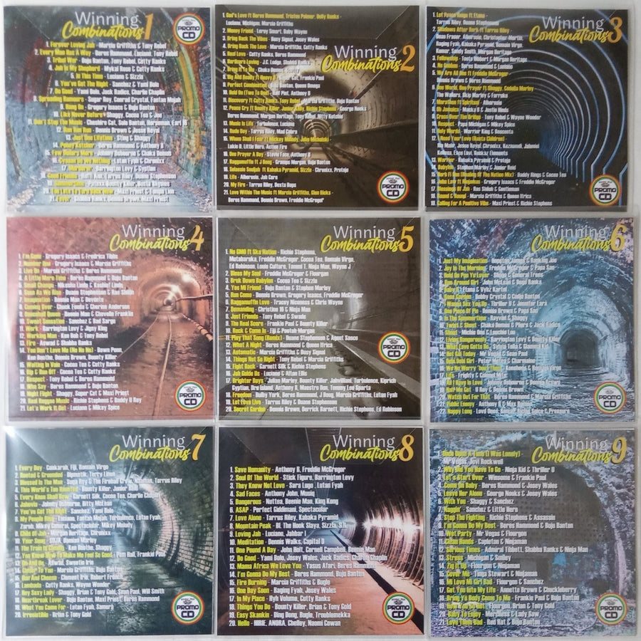 Winning Combinations 9CD MEGA Pack - Featuring Reggae & Dancehall Artists in Combo