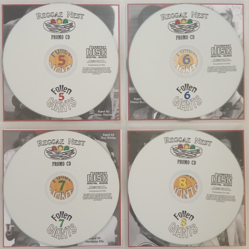 Fallen Giants 4CD Jumbo Pack 1 (Vol 1-4) - 16 Reggae Giants who have passed away